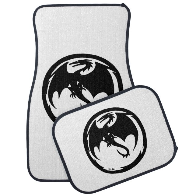 Black Dragon car mats front and rear (Set)
