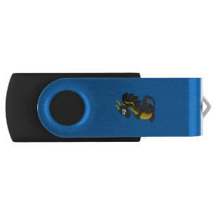 Black dragon cartoon flash drive