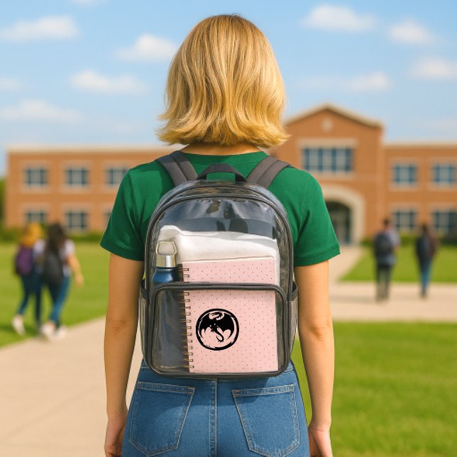Black Dragon clear backpack (Insitu (School))