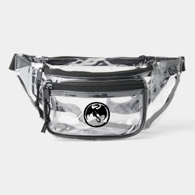 Black Dragon clear fanny pack (Front)