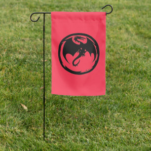 Black Dragon coral garden flag