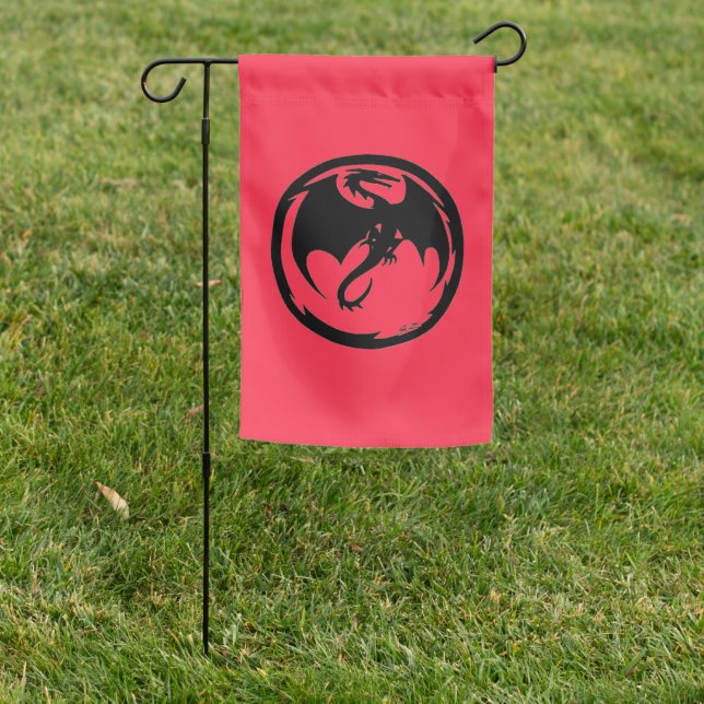 Black Dragon coral garden flag (In SItu)