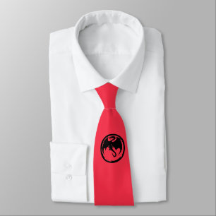 Black Dragon Coral necktie