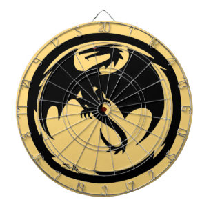 Black Dragon gold dartboard