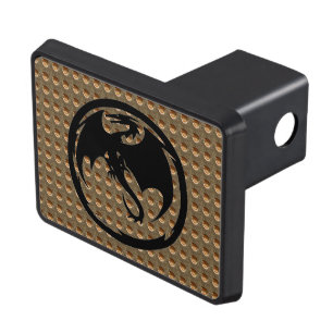 Black Dragon Gold Indent hitch cover receiver