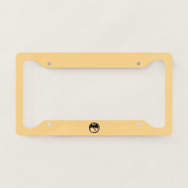 Black Dragon gold license plate frame (Front)