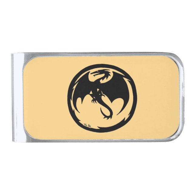 Black Dragon Gold money clip (Front)