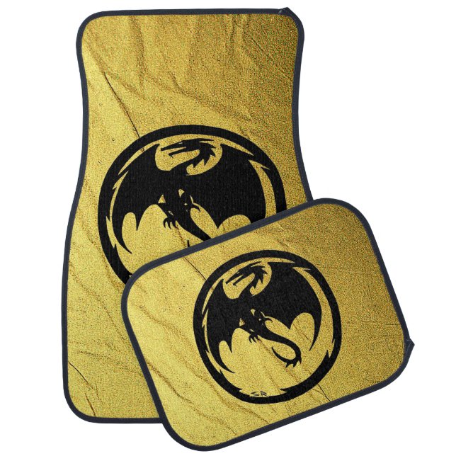 Black Dragon Gold Vein car mats front and rear (Set)
