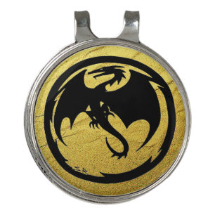 Black Dragon Gold Vein hat clip