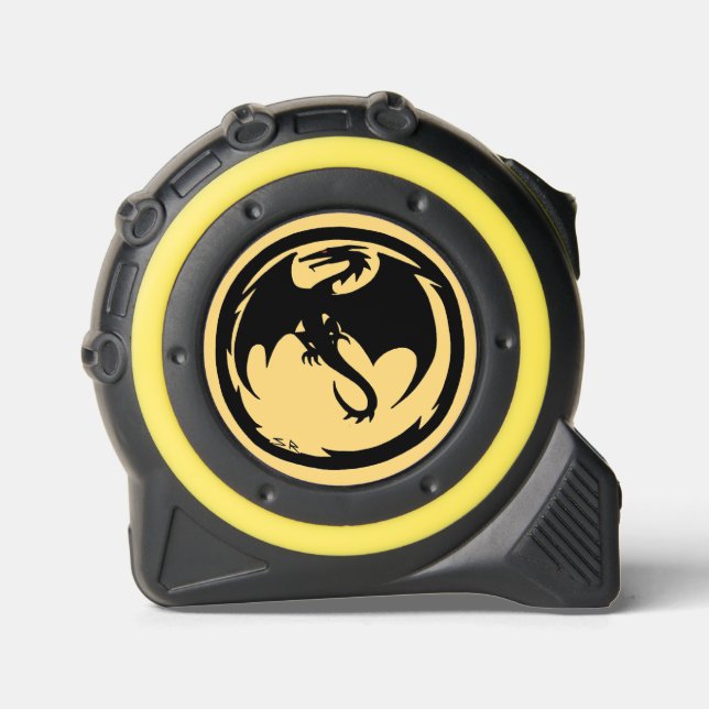 Black Dragon gold yellow tape measure (Front)