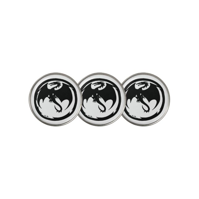 Black Dragon golf ball markers (3 Up)