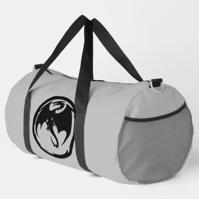 Black Dragon gray duffel bag (Right Corner)