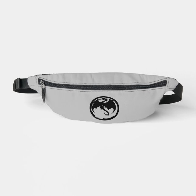 Black Dragon gray fanny pack (Front)