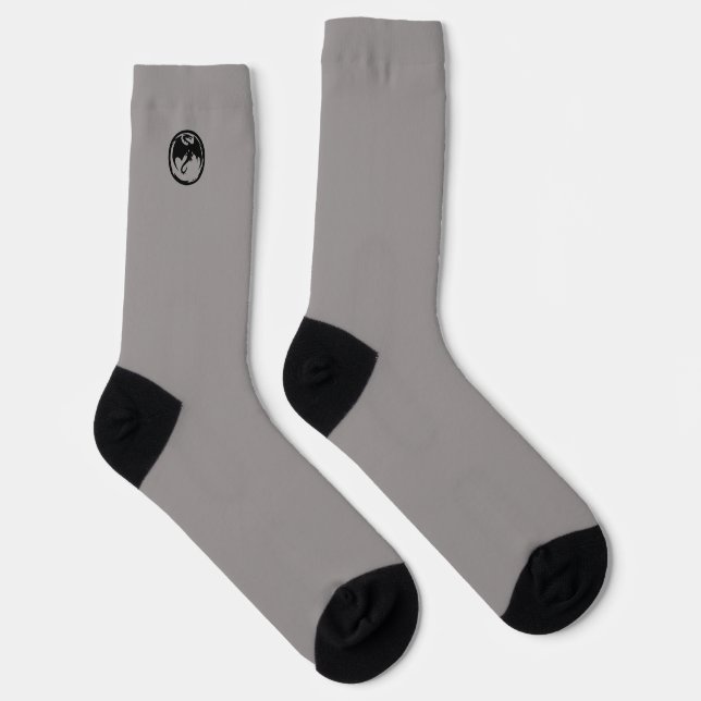 Black Dragon gray premium socks (Right)