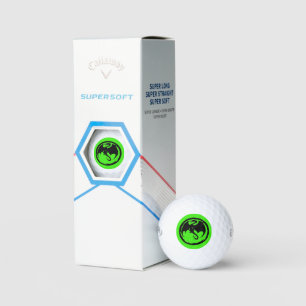 Black Dragon Green Callaway Soft golf balls 3 pk