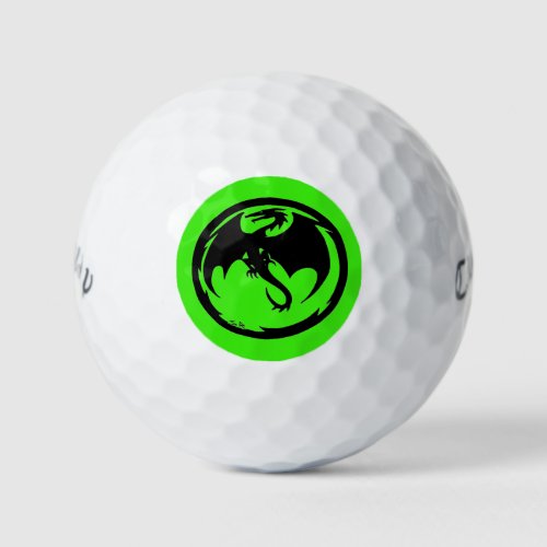 Black Dragon Green Callaway Warbird golf balls