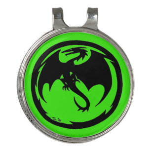 Black Dragon Green hat clip