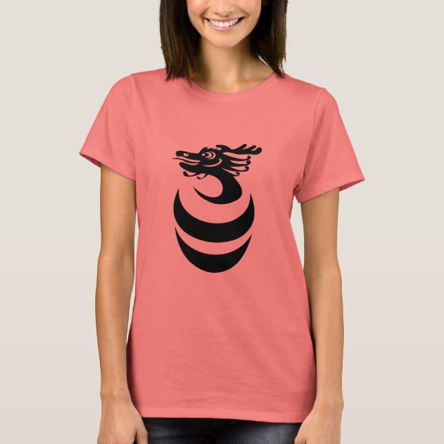 Black Dragon in Egg Shirt (Front)