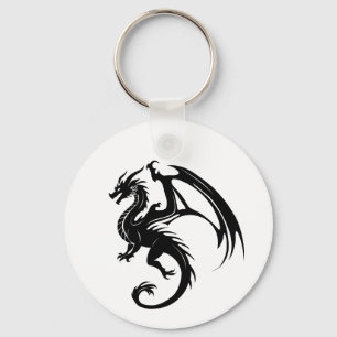 Black dragon keychain
