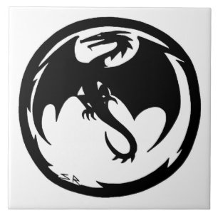 Black Dragon large tile