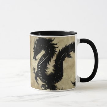 Black Dragon Mug by StuffOrSomething at Zazzle