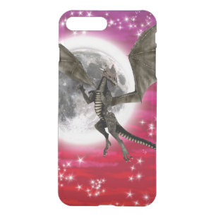 Black Dragon - Mythical Fantasy Creature Red Sky iPhone 8 Plus/7 Plus Case