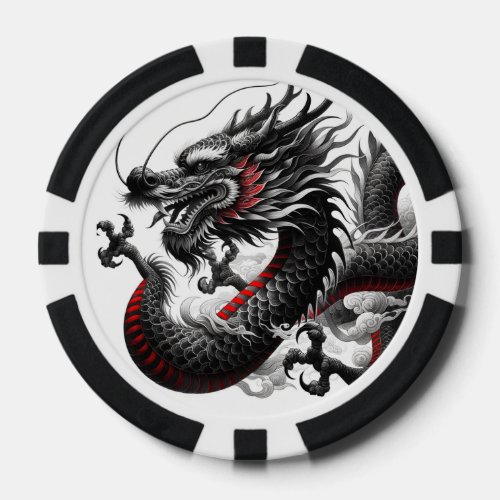 Black Dragon Poker Chips