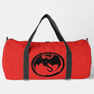 Black Dragon red duffel bag
