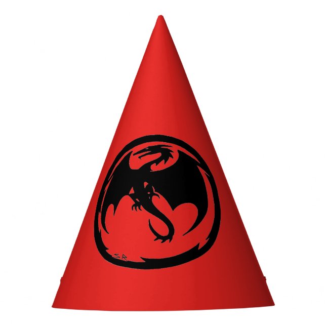 Black Dragon red party hats (Front)