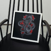 Black Dragon, Red Roses Poster