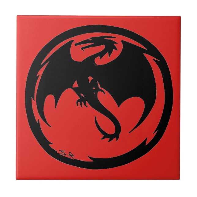 Black Dragon Red small tile (Front)