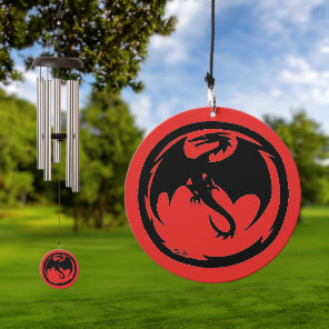 Black Dragon red wind chime