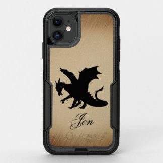 Black Dragon Rustic Background Personal OtterBox Commuter iPhone 11 Case