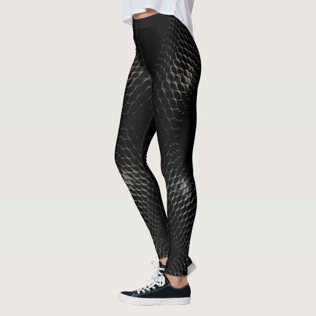 Black dragon scales leggings (Left)