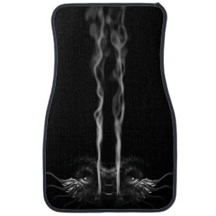 Black Dragon Smoke Car Floor Mat