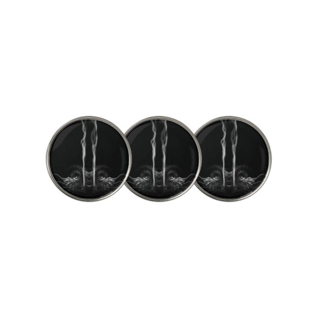 Black Dragon Smoke Golf Ball Marker (3 Up)