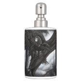 Black Dragon Soap Dispenser And Toothbrush Holder (Front)