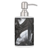 Black Dragon Soap Dispenser And Toothbrush Holder (Right)