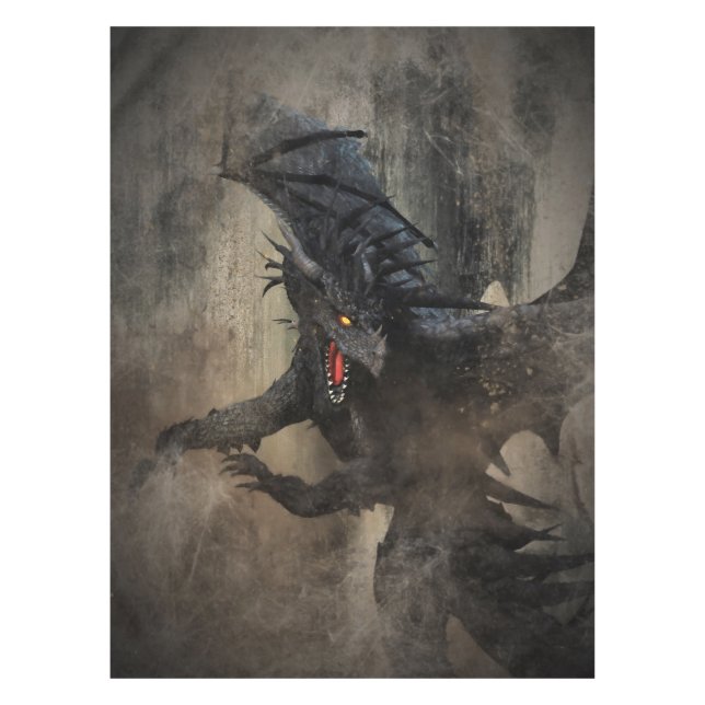 Black Dragon Tablecloth (Front)