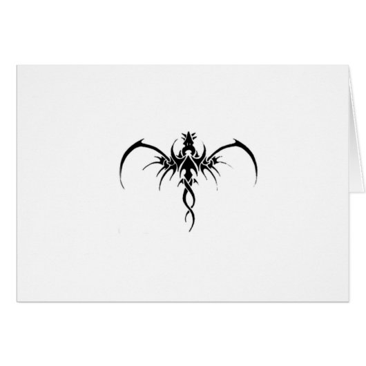 Black dragon tattoo cards (Front Horizontal)