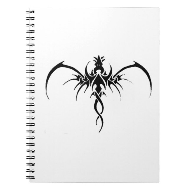 Black dragon tattoo notebook (Front)