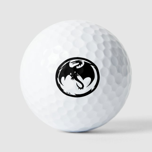 Black Dragon value golf balls 12 pk (Front)