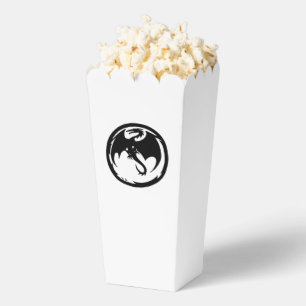 Black Dragon white popcorn boxes