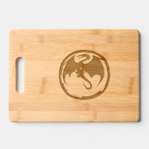 Black Dragon wooden cutting board