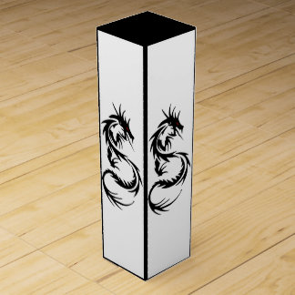 BLACK DRAGON YEAR OF THE DRAGON Asian Wine Gift Box