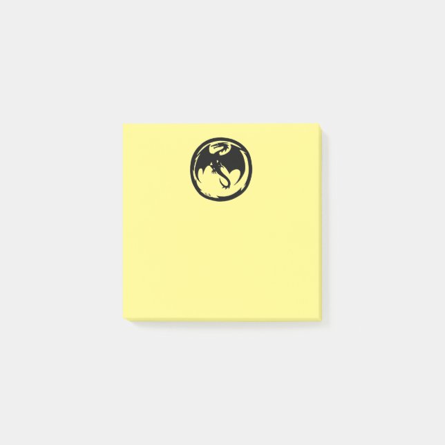 Black Dragon yellow note pads (Front)