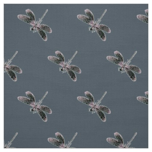 Black Dragonfly Fabric