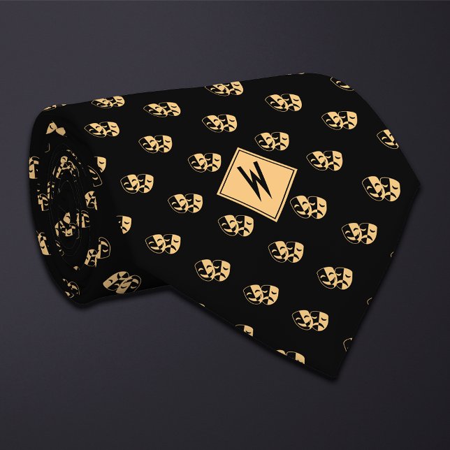 Black Drama Teacher Actor Neck Tie (Creator Uploaded)