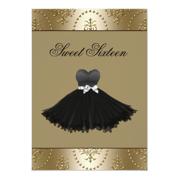 black sweet sixteen dresses