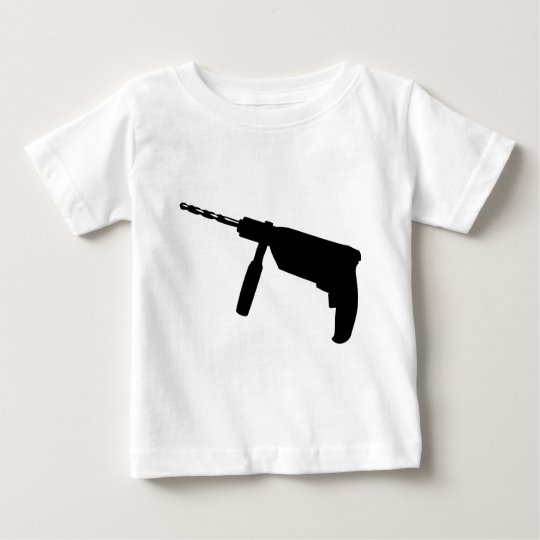 black drill machine icon baby T-Shirt